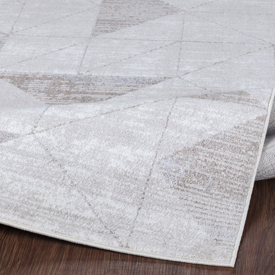 Tapis Scandinave Moderne Blanc/Gris Oslo