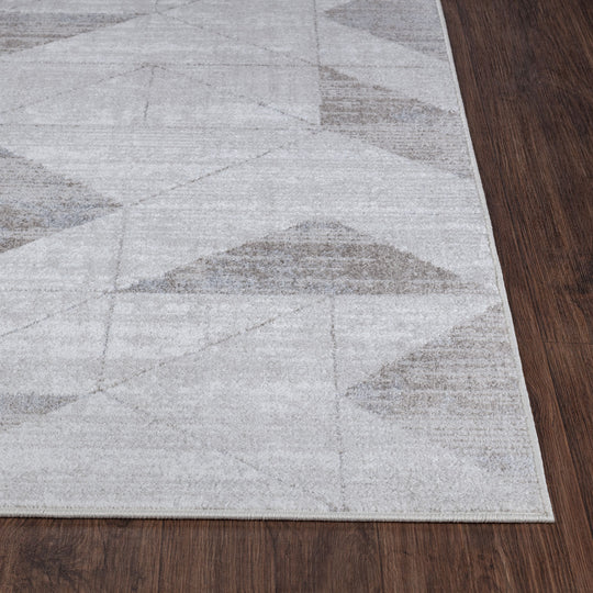 Tapis Scandinave Moderne Blanc/Gris Oslo