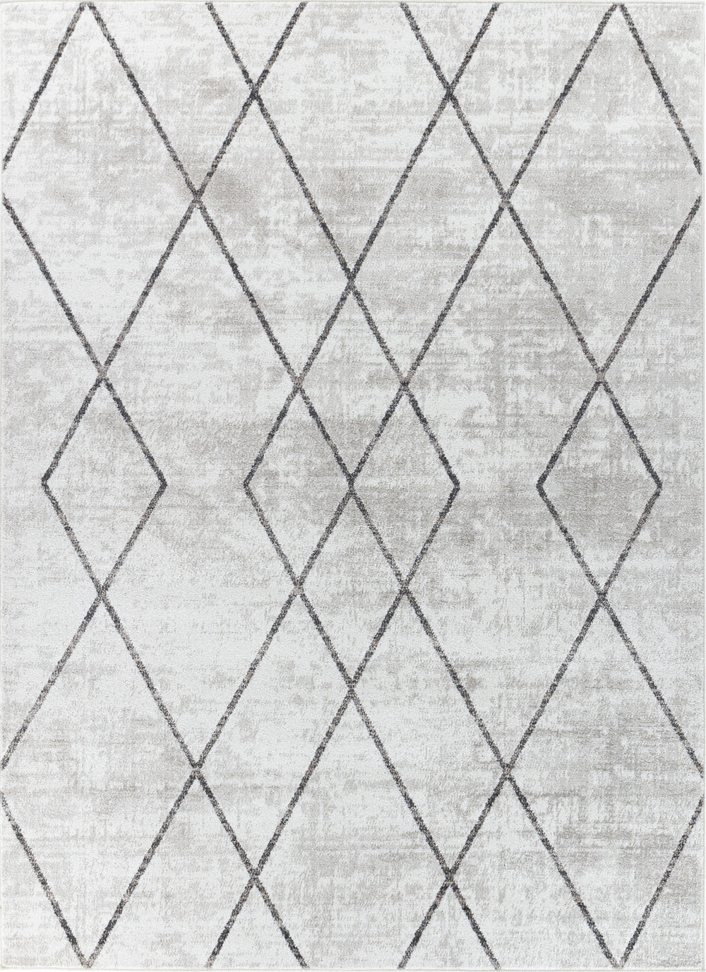 Tapis Scandinave Moderne Blanc/Gris Nagano