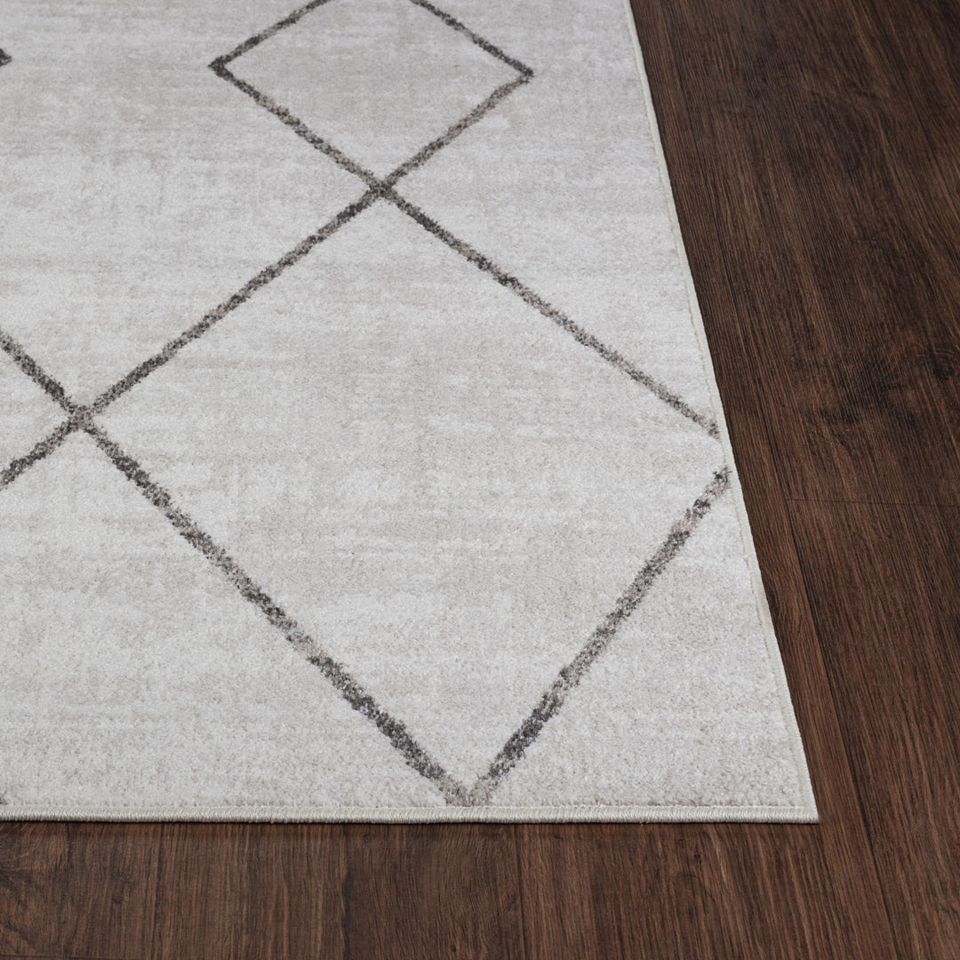 Tapis Scandinave Moderne Blanc/Gris Nagano