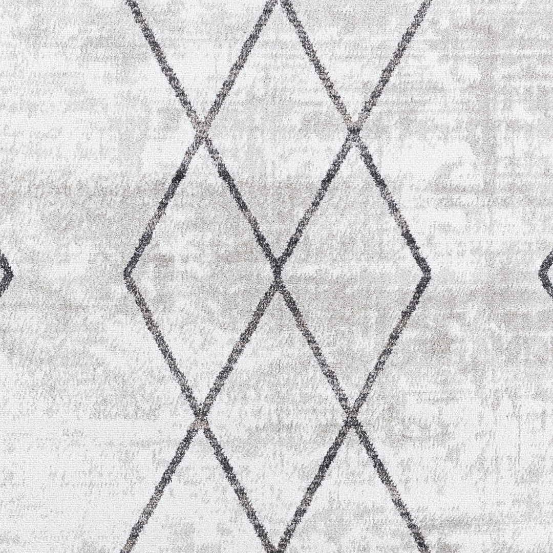 Tapis Scandinave Moderne Blanc/Gris Nagano