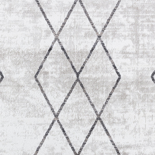 Tapis Scandinave Moderne Blanc/Gris Nagano