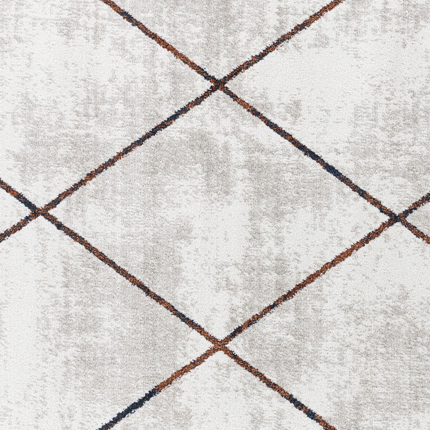 Tapis Scandinave Moderne Gris/Orange Bogota