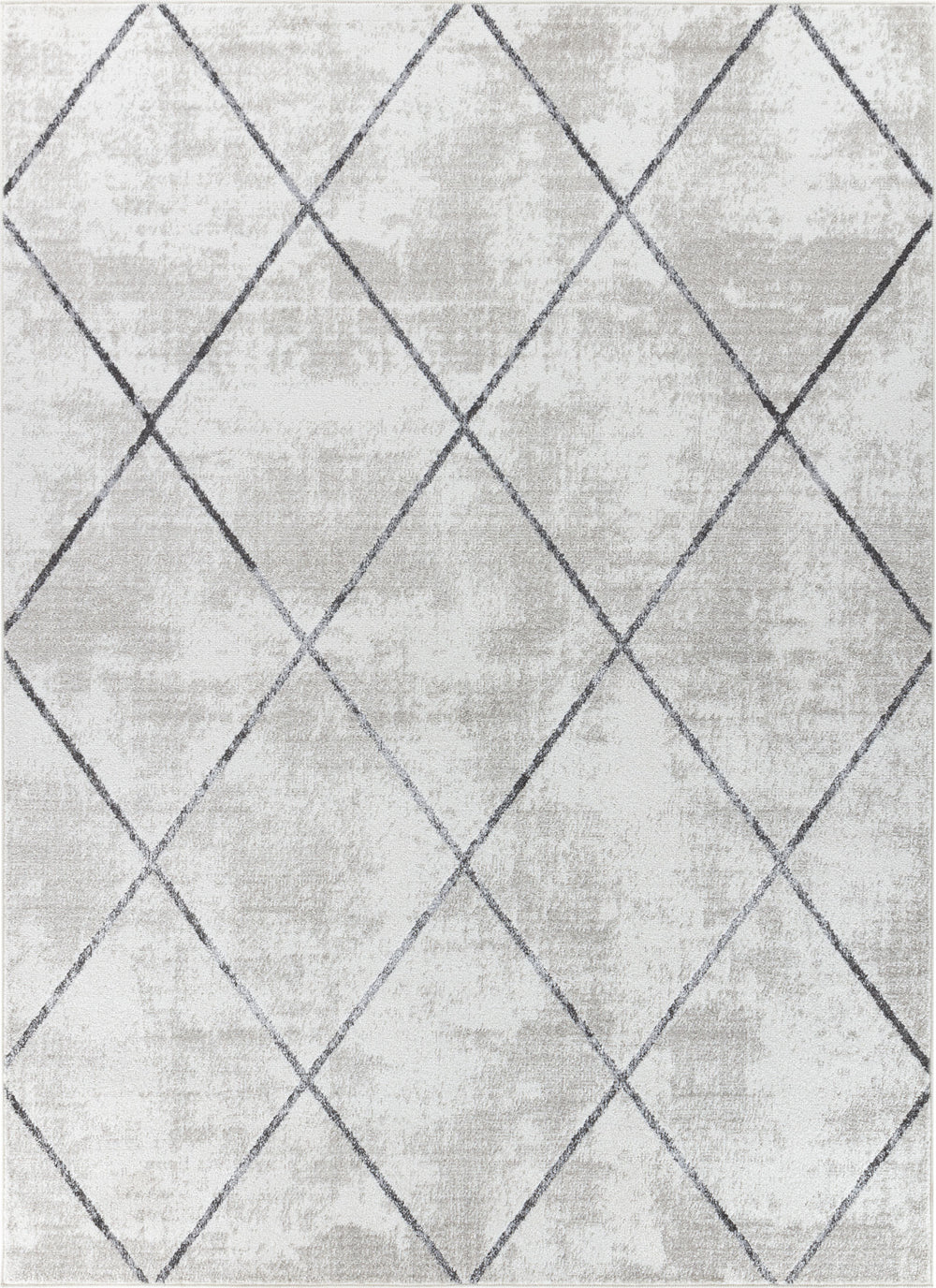 Tapis Scandinave Moderne Blanc/Gris Bogota