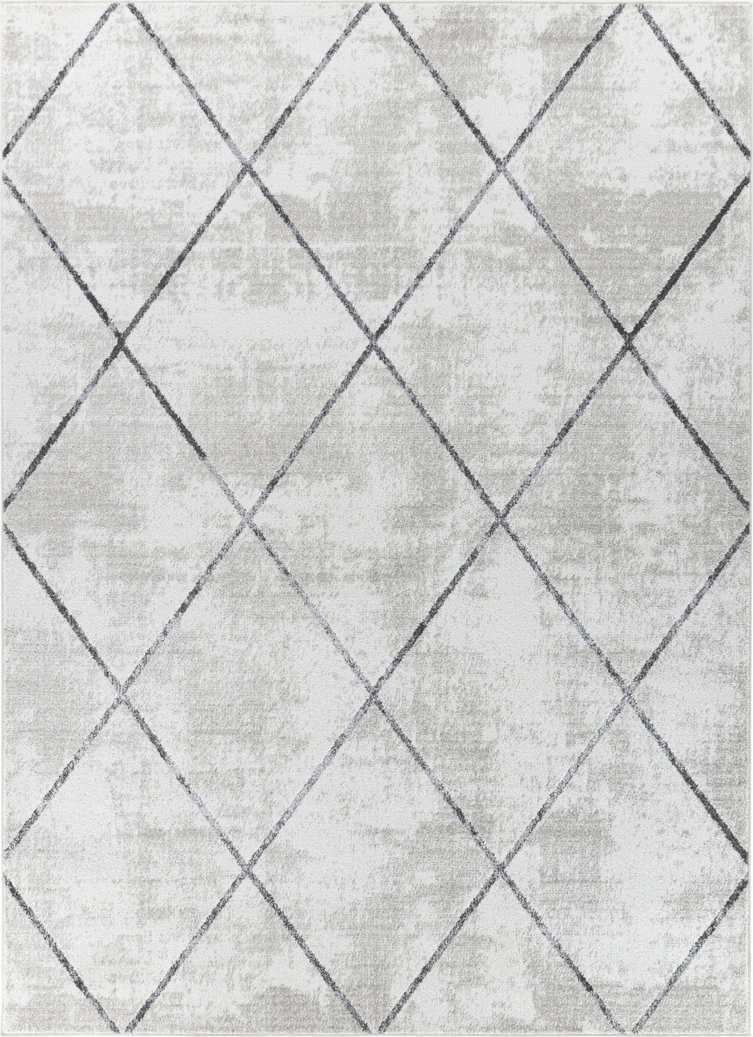 Tapis Scandinave Moderne Blanc/Gris Bogota