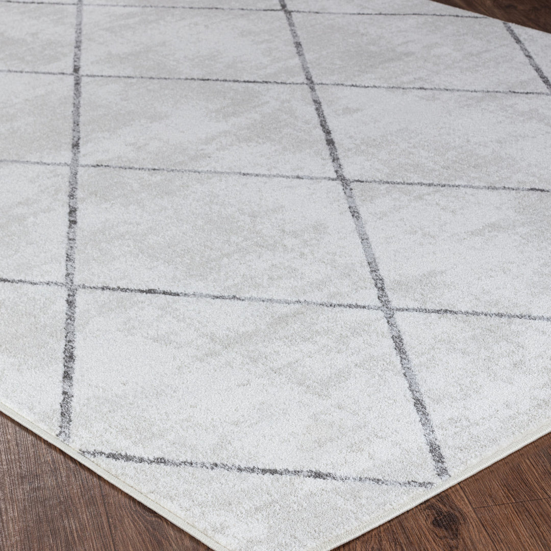 Tapis Scandinave Moderne Blanc/Gris Bogota