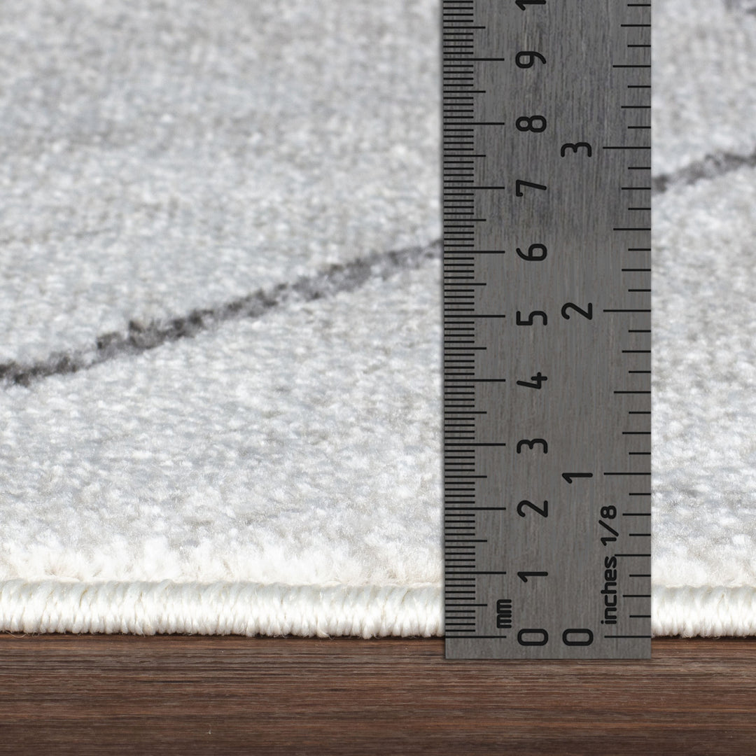Tapis Scandinave Moderne Blanc/Gris Bogota