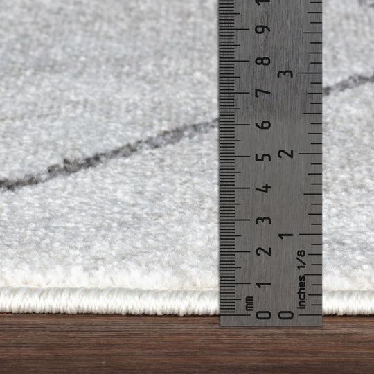 Tapis Scandinave Moderne Blanc/Gris Bogota