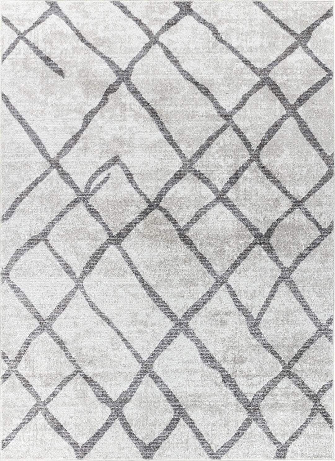 Tapis Scandinave Moderne Blanc/Gris Caracas