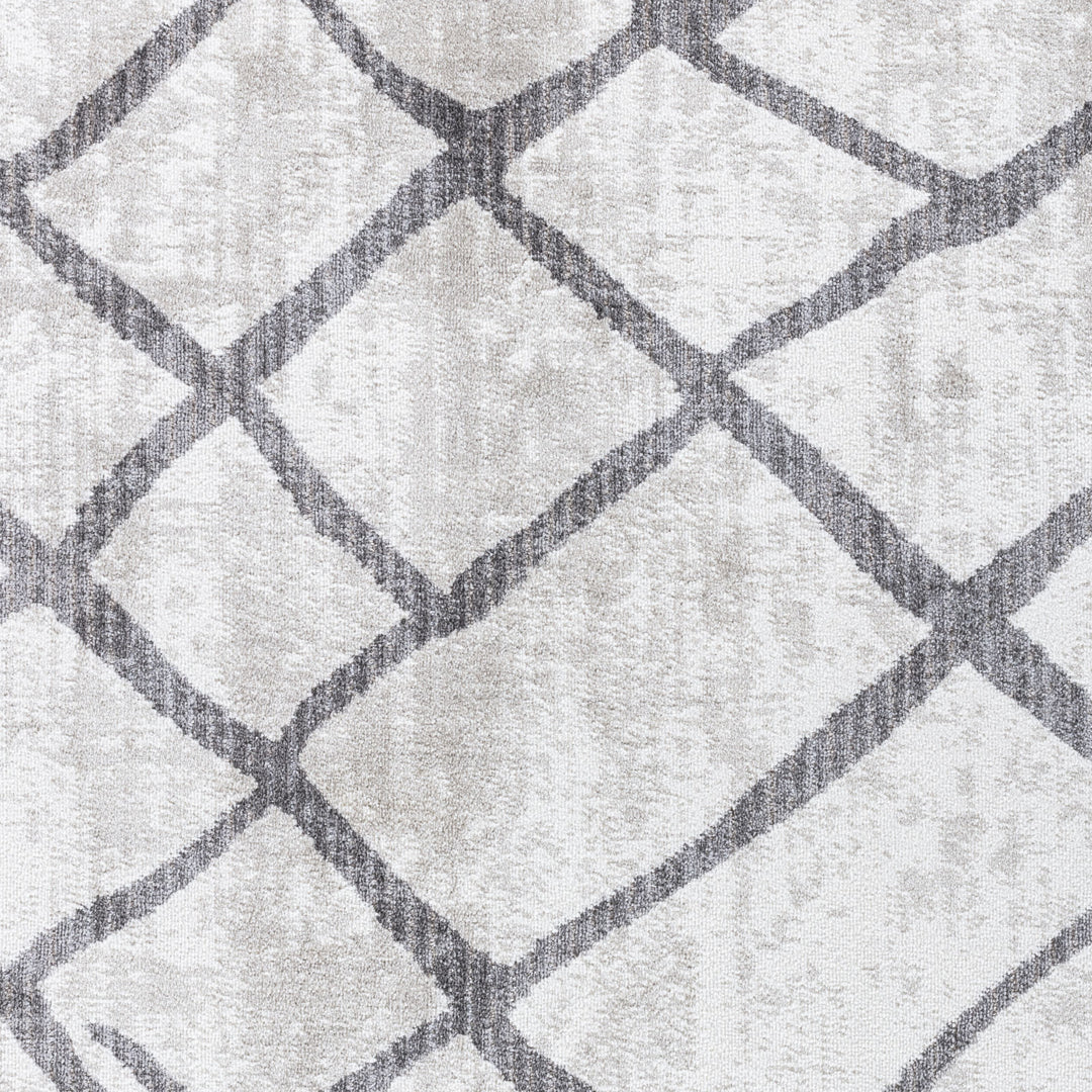 Tapis Scandinave Moderne Blanc/Gris Caracas