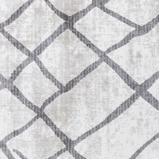 Tapis Scandinave Moderne Blanc/Gris Caracas