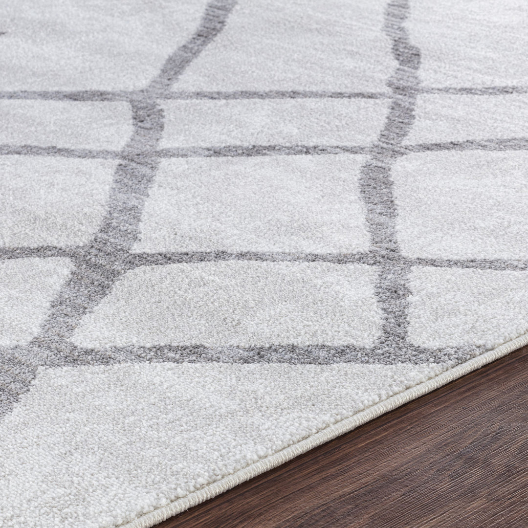 Tapis Scandinave Moderne Blanc/Gris Caracas