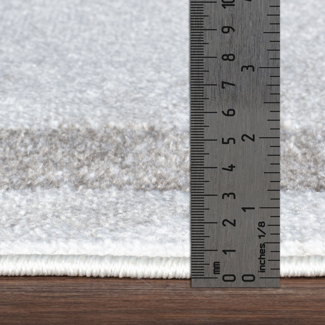 Tapis Scandinave Moderne Blanc/Gris Hobart