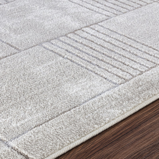 Tapis Scandinave Moderne Gris/Blanc Guri