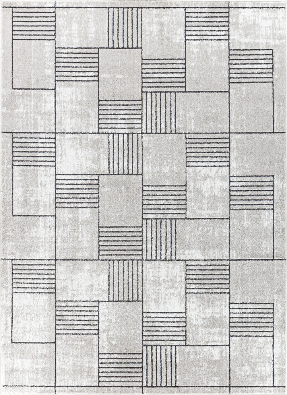 Tapis Scandinave Moderne Gris Guri