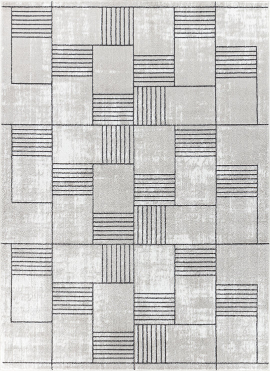 Tapis Scandinave Moderne Gris Guri