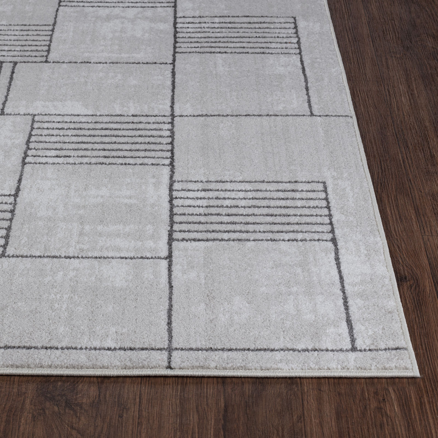 Tapis Scandinave Moderne Gris Guri