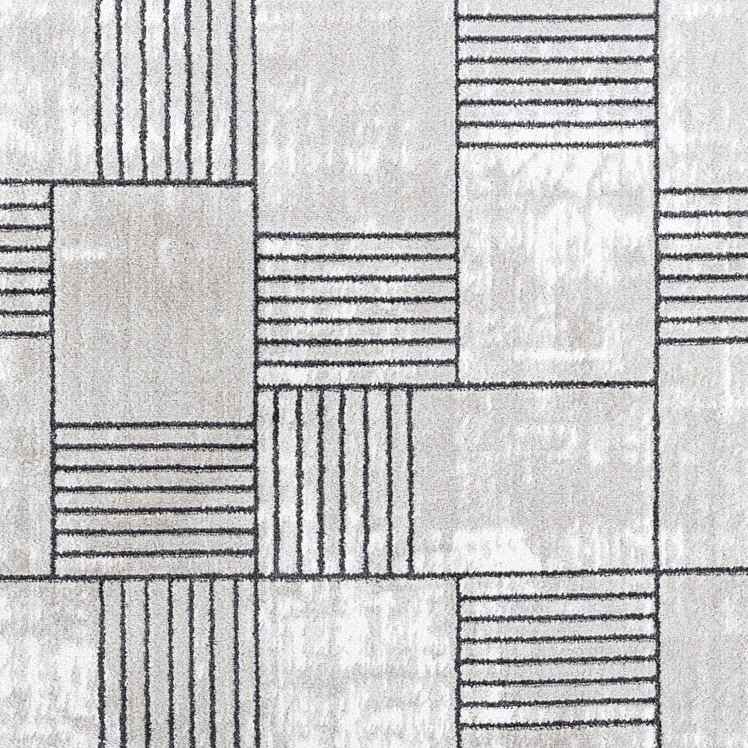 Tapis Scandinave Moderne Gris Guri