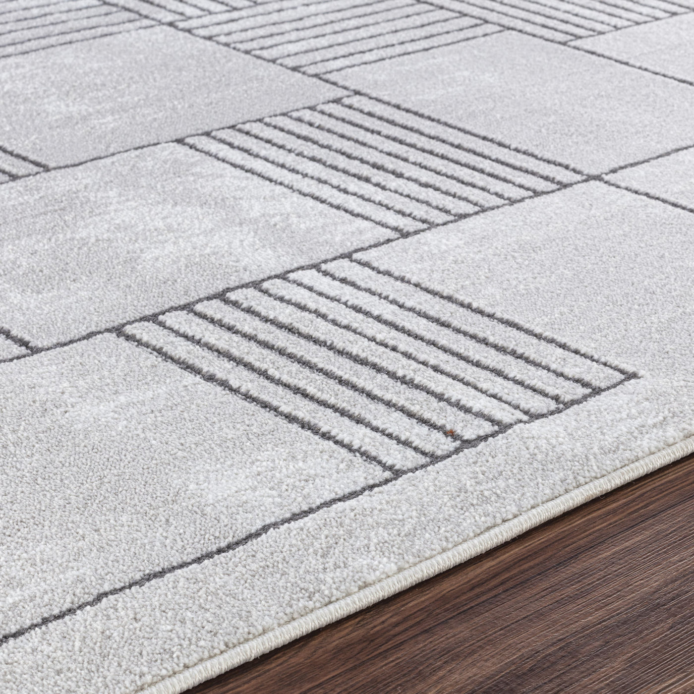 Tapis Scandinave Moderne Gris Guri