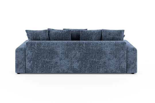 Canapé droit convertible OLI tissu chenille bleu Casanova Paris — photo produit