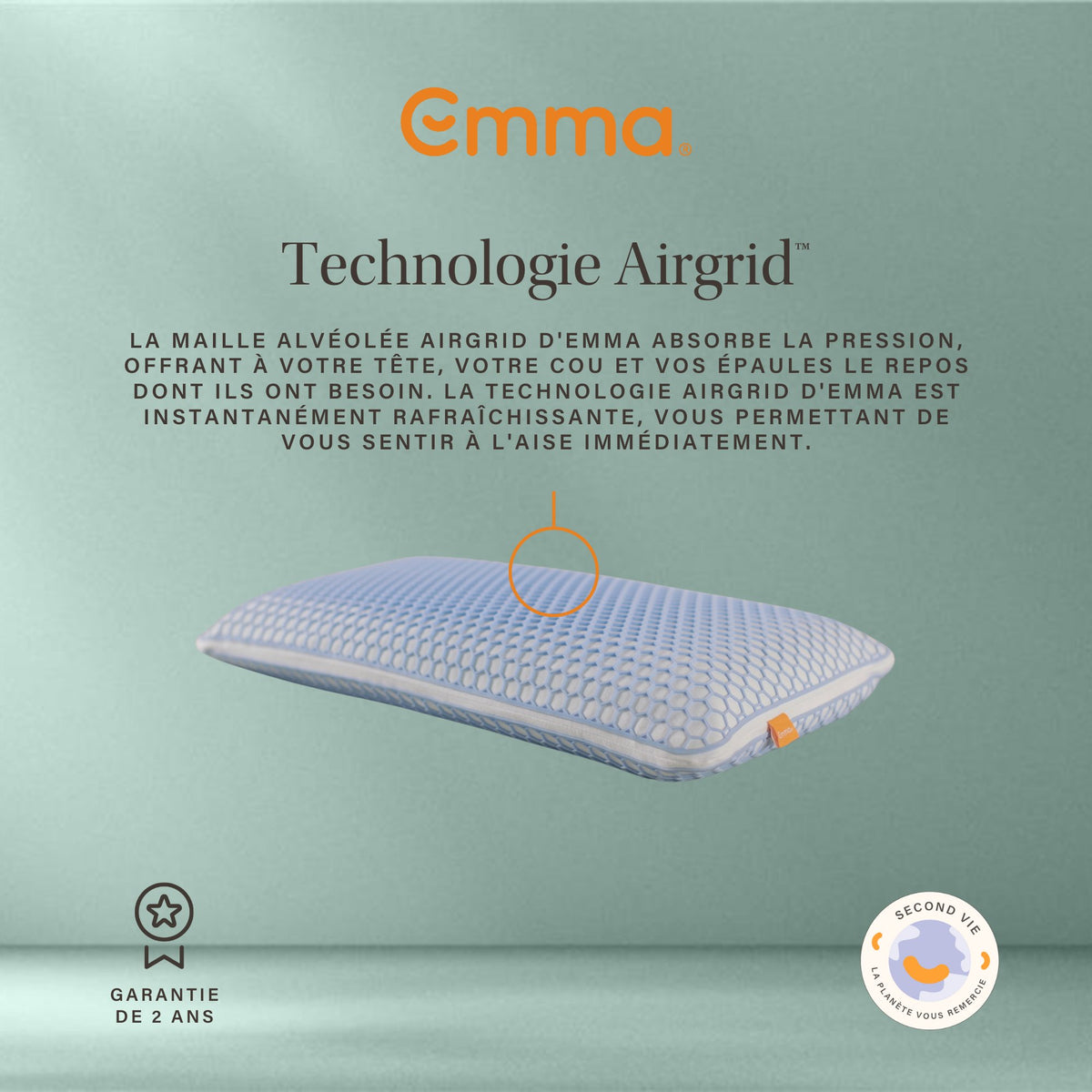 Oreiller Emma Original Adapt Elite reconditionné