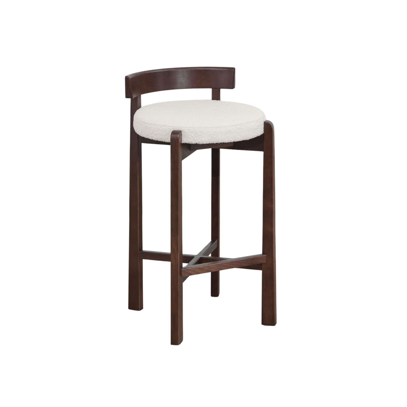 Lot de 2 tabourets hauts SKLUM Manille en bois de chêne et revêtement