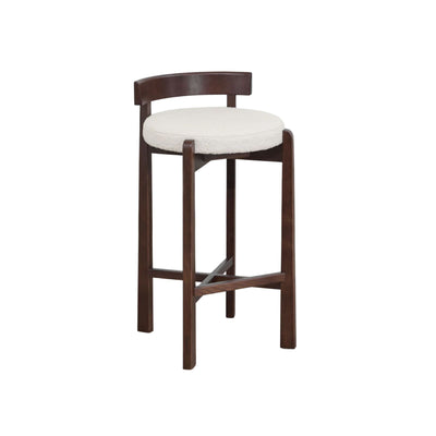 Lot de 2 tabourets hauts SKLUM Manille en bois de chêne et revêtement
