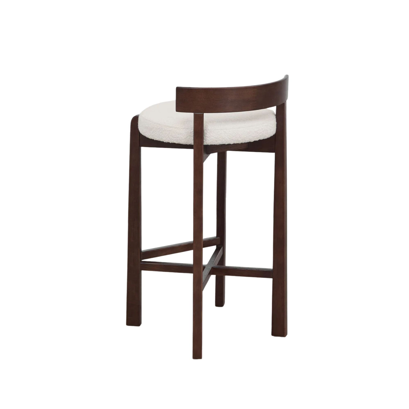 Lot de 2 tabourets hauts SKLUM Manille en bois de chêne et revêtement