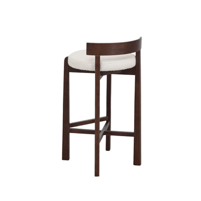 Lot de 2 tabourets hauts SKLUM Manille en bois de chêne et revêtement