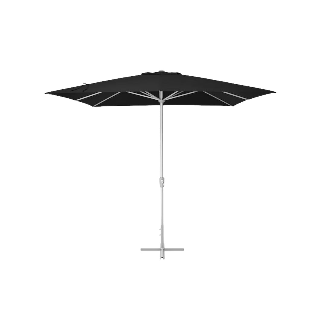 Parasol carré avec pied METRO PROFESSIONAL 3x3 m avec protection UV50+ hydrofuge en aluminium anthracite/platinum