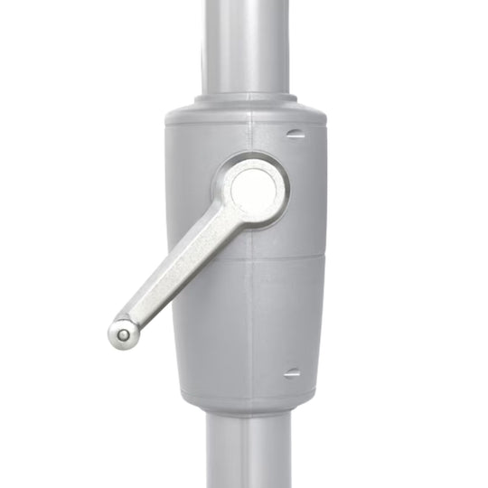 Parasol carré avec pied METRO PROFESSIONAL 3x3 m avec protection UV50+ hydrofuge en aluminium anthracite/platinum