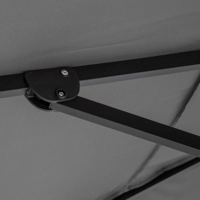 Parasol déporté rectangulaire inclinable et rotatif 360° (4 x 3m) OVIALA