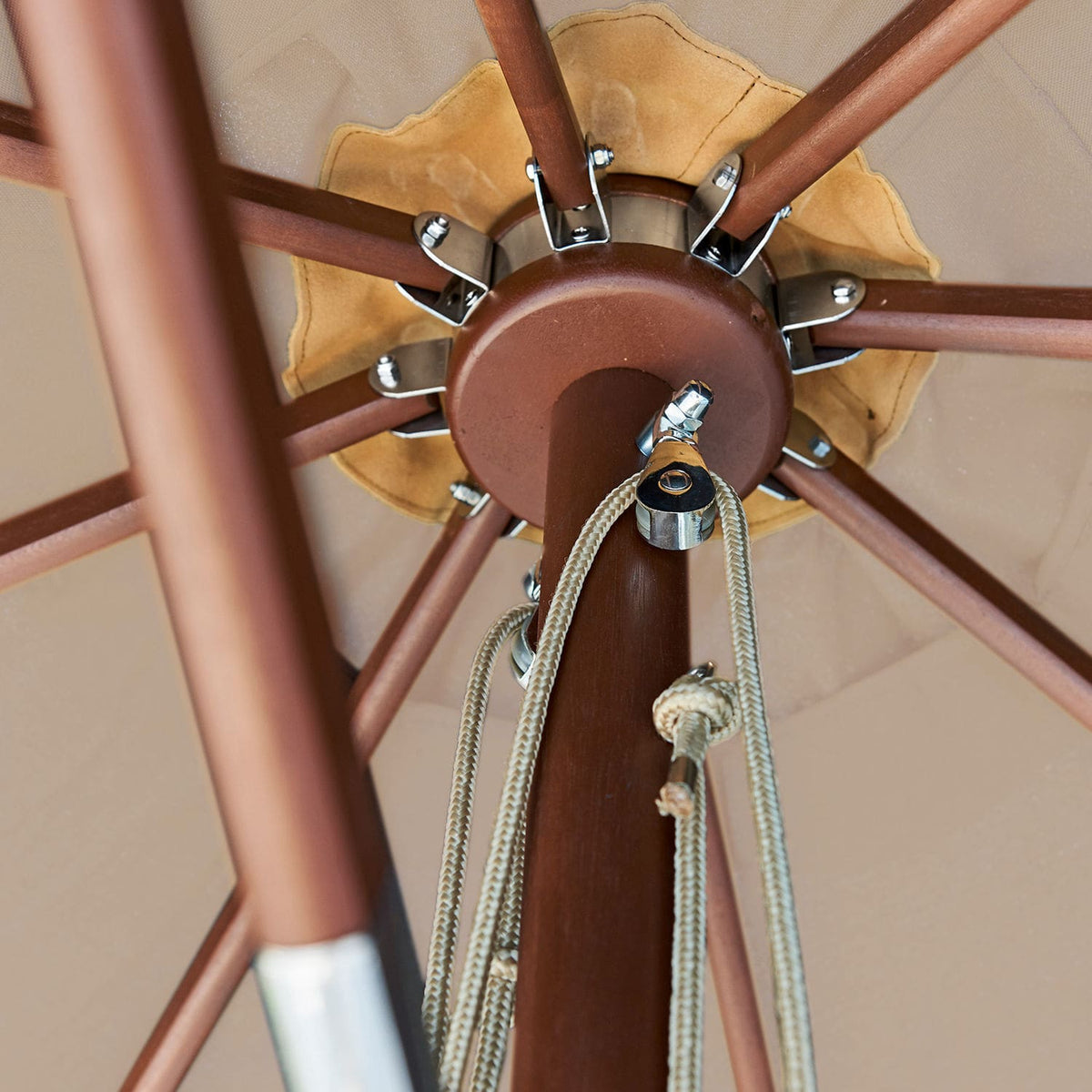 Parasol droit LOBERON Brent taupe — photo produit