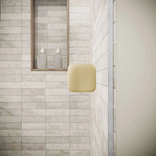Porte de douche pivotante AURLANE Gold Elementary 80x195cm Verre Trempe 8mm Anticalcaire Alu Or Brosse