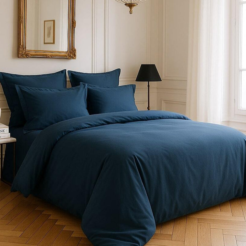 Parure de lit Bâton Rouge en satin de coton 105 fils