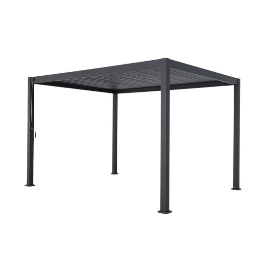Pergola bioclimatique aluminium 4 x 3 m + 1 store 3 m + 1 store 4 m Triomphe - SWEEEK