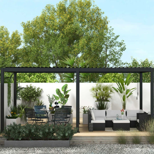 Pergola MIRADOR 111 Deluxe Anthracite 3x6m