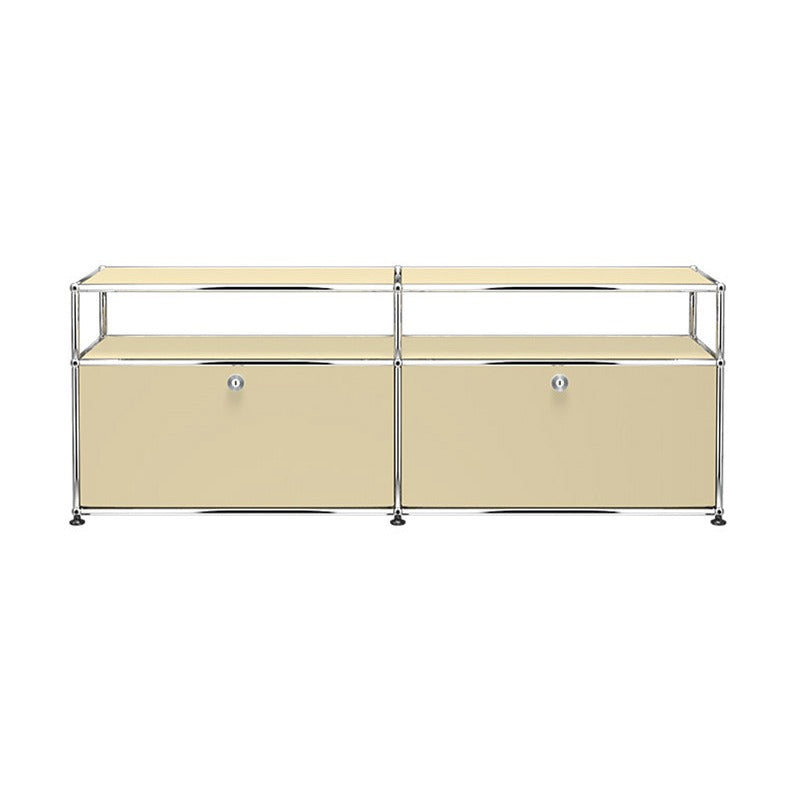 Meuble de rangement USM HALLER O2 métal beige