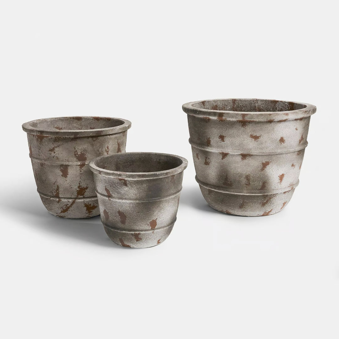 Lot de 3 grands cache-pots LOBERON Arlivonne
