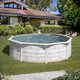 Piscine ronde Finlandia hors sol en acier aspect bois nordique Ø3.50m H1.20m