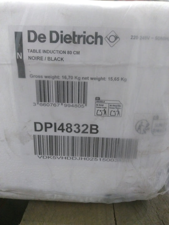 Plaque induction DE DIETRICH 80cm DPI4832B — photo produit