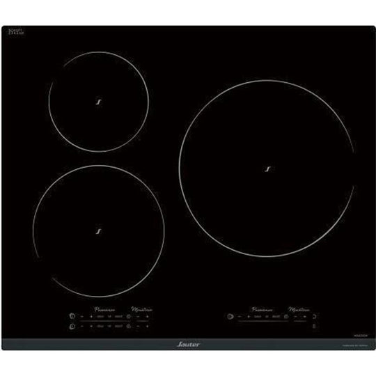 Plaque induction SAUTER SPI9544B 3 foyers 60cm Noir — photo produit