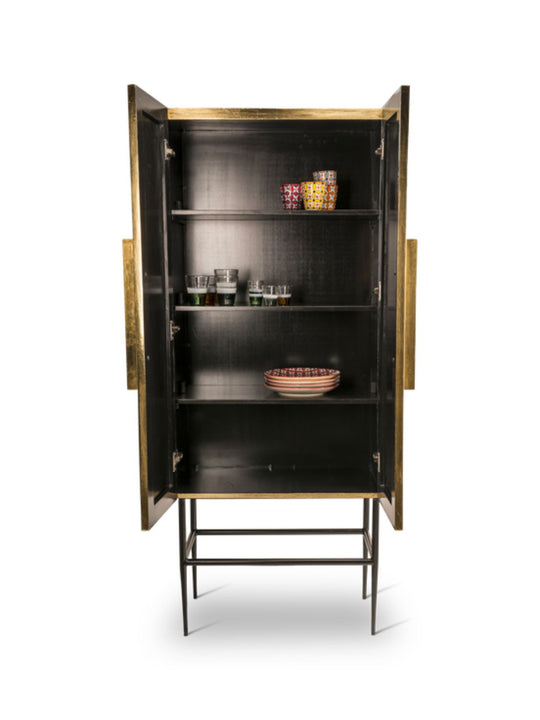 Cabinet haut POLS POTTEN Ribbel en métal doré