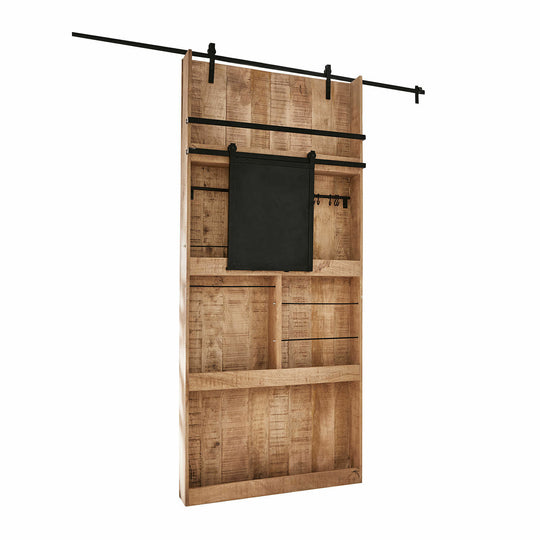 Porte coulissante LOBERON Vulmont en bois et métal — photo produit