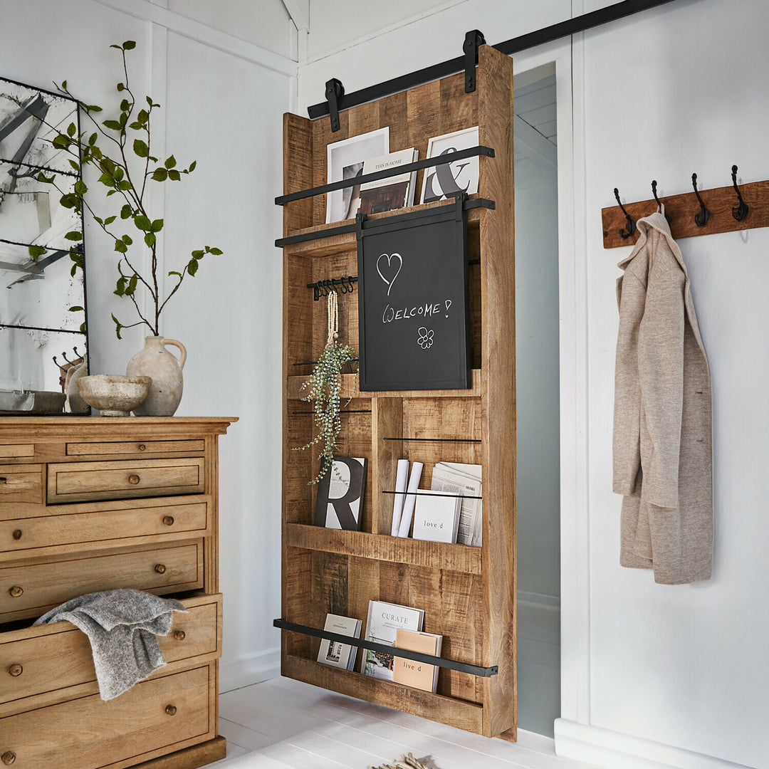 Porte coulissante LOBERON Vulmont en bois et métal — photo produit