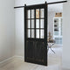 Porte coulissante d'intérieur LOBERON Sorelles noir vieilli — photo produit