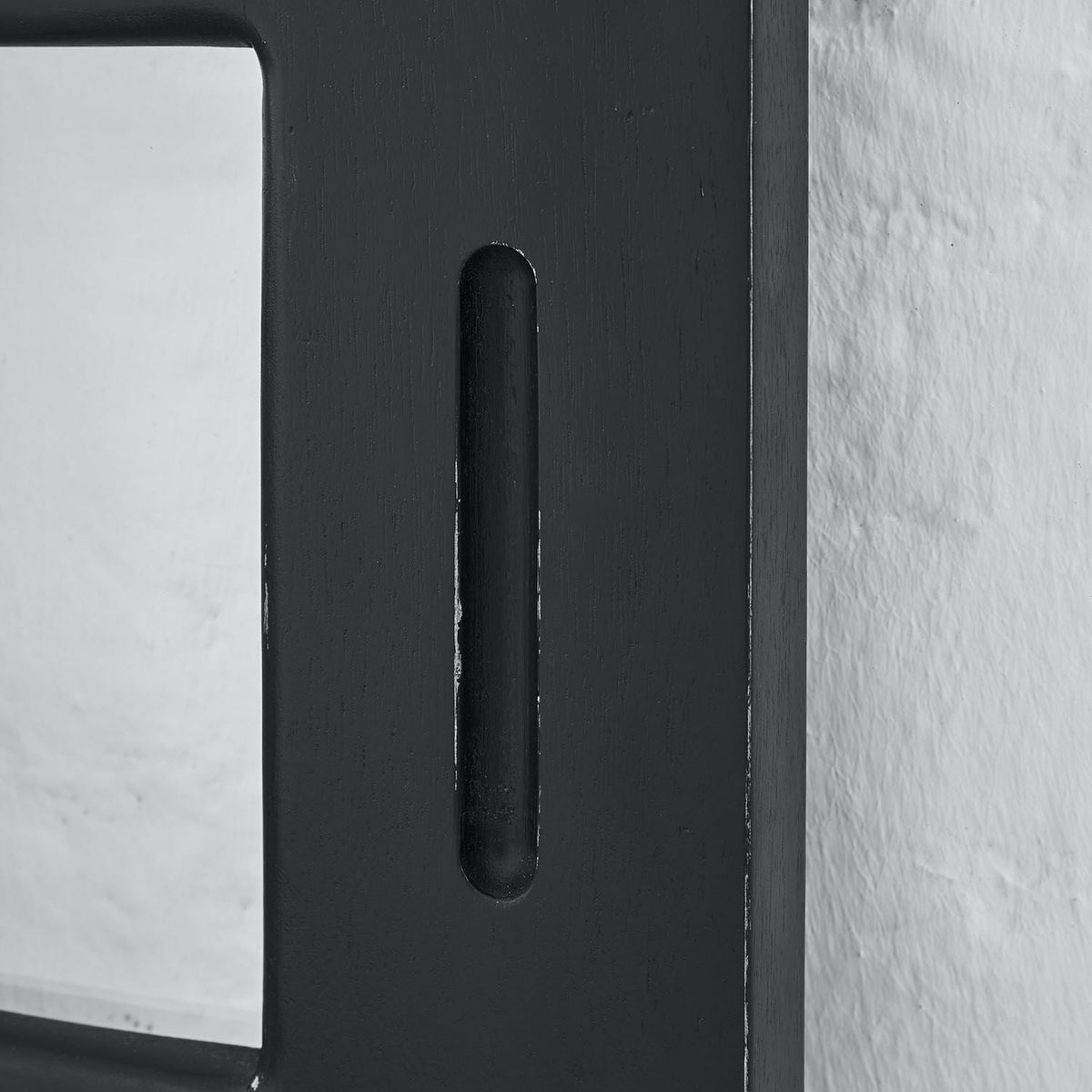 Porte coulissante LOBERON Wilmorton noire avec miroir — photo produit