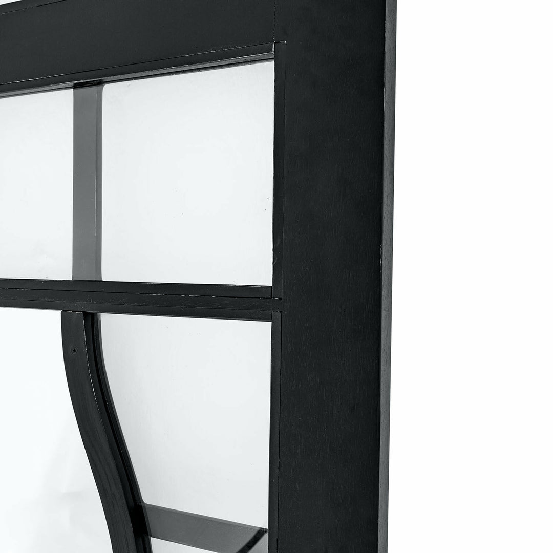 Porte coulissante LOBERON Wilmorton noire avec miroir — photo produit