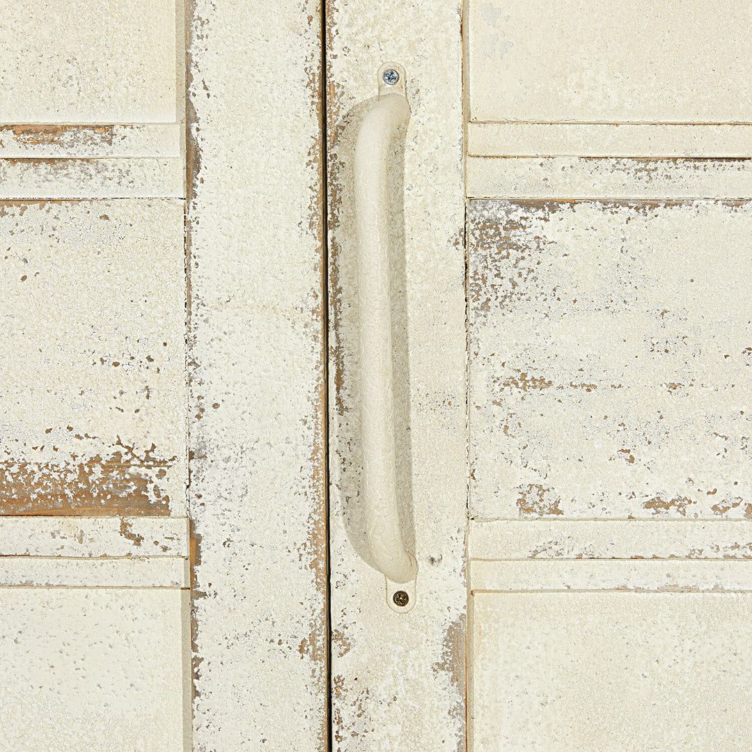 Porte pliante coulissante LOBERON Auberisse blanc vieilli — photo produit