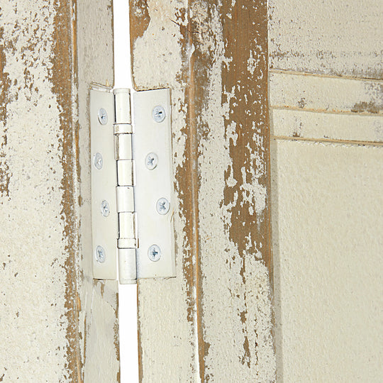 Porte pliante coulissante LOBERON Auberisse blanc vieilli — photo produit